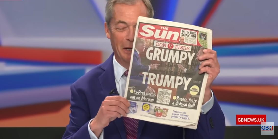 Piers Morgan is pushing FAKE NEWS - Nigel Farage PROVES Trump did NOT storm out of TV interview